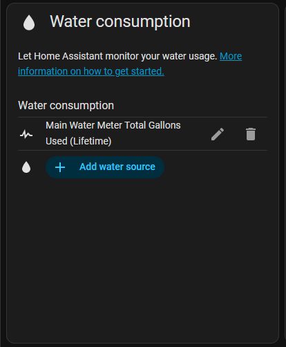 Home Assistant Water Setup